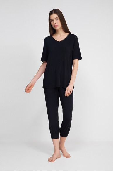  Женская черная футболка  Nina von C 16460874 купить в интернет-магазине Bestelle фото 3