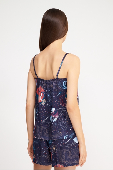  Женская шелковая пижама с шортами  Derek Rose 2051-BRIN купить в интернет-магазине Bestelle фото 3