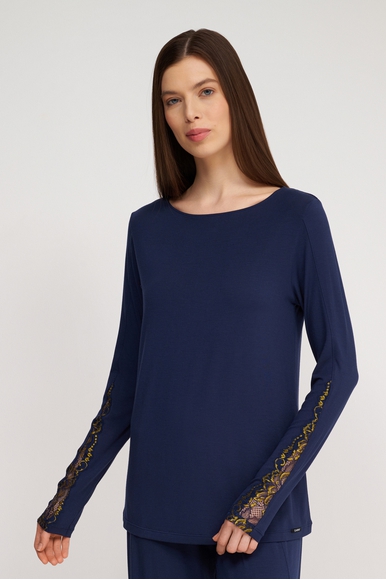 Женский синий лонгслив  Skiny 082525 купить в интернет-магазине Bestelle фото 1