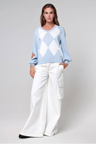 Женский джемпер из хлопка BALLANTYNE B1P638 7C070 купить в интернет-магазине Bestelle фото 3