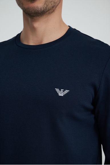  Мужская хлопковая пижама с брюками  Emporio Armani 1119553F599 купить в интернет-магазине Bestelle фото 4
