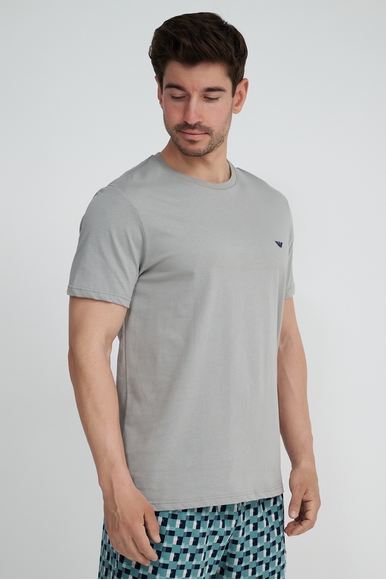 Мужская хлопковая пижама с шортами  Emporio Armani 1113603F567 купить в интернет-магазине Bestelle фото 2