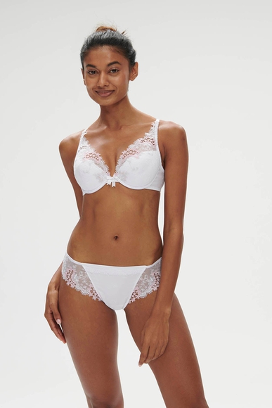 Белый бюстгальтер с плотными чашками Simone Perele 12B347 купить в интернет-магазине Bestelle фото 5