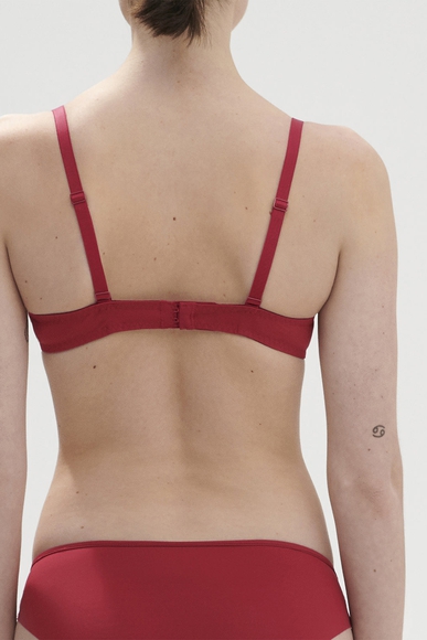 Кружевной красный бюстгальтер с плотными чашками Simone Perele 15C347 купить в интернет-магазине Bestelle фото 2