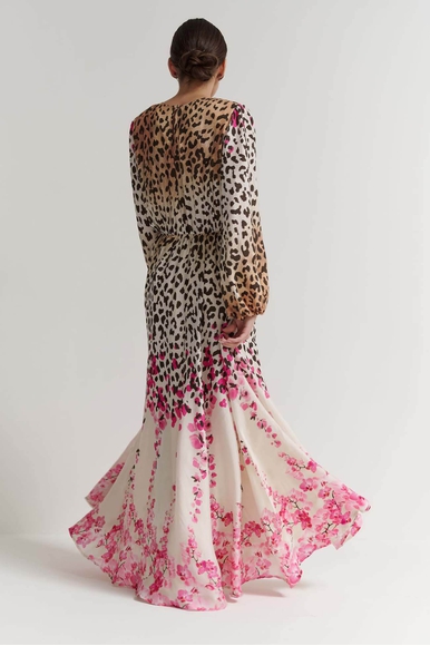  Женское длинное платье принт  Daniela Drei 2914 купить в интернет-магазине Bestelle фото 3