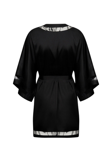 Женский домашний черный топ-блузка из шелка с кружевом Lise Charmel ALH2285 купить в интернет-магазине Bestelle фото 8
