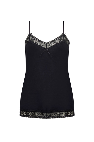  Женский черный домашний топ-майка с кружевом  Antigel ELH4257 купить в интернет-магазине Bestelle фото 1