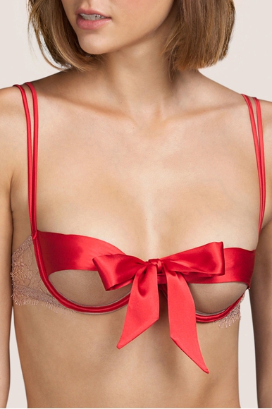 Кружевной бюстгальтер с мягкими чашками из шелка Andres Sarda 3310915 купить в интернет-магазине Bestelle фото 4