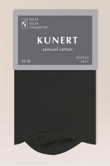 Носки женские чёрные Sensual Cotton Kunert 110203900 купить в интернет-магазине Bestelle фото 2