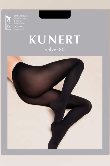 Колготки чёрные Velvet 80 den Kunert 110355000 купить в интернет-магазине Bestelle фото 3