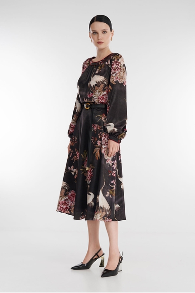 Чёрное платье миди Caterina Leman SU7710-222 купить в интернет-магазине Bestelle фото 2