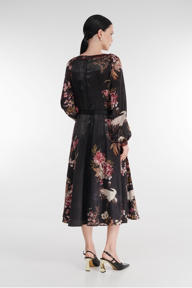 Чёрное платье миди Caterina Leman SU7710-222 купить в интернет-магазине Bestelle фото 3