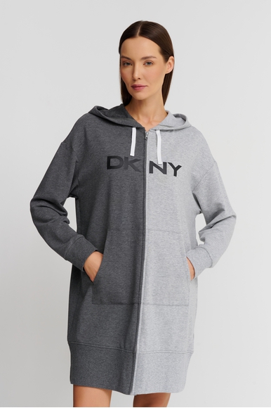 Женский короткий халат на молнии DKNY YI2022592 купить в интернет-магазине Bestelle фото 1