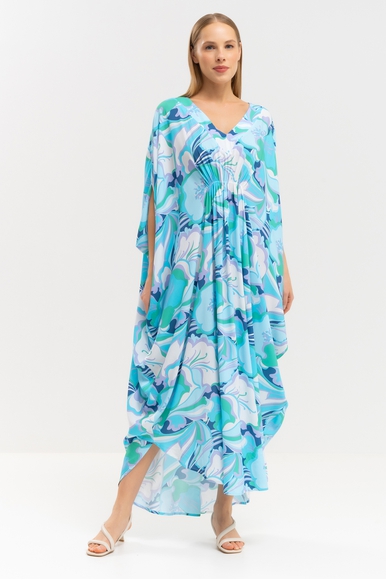 Длинное синие пляжное платье Melissa Odabash Frederica SS 24 купить в интернет-магазине Bestelle фото 1