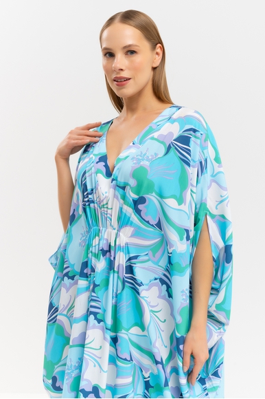 Длинное синие пляжное платье Melissa Odabash Frederica SS 24 купить в интернет-магазине Bestelle фото 3