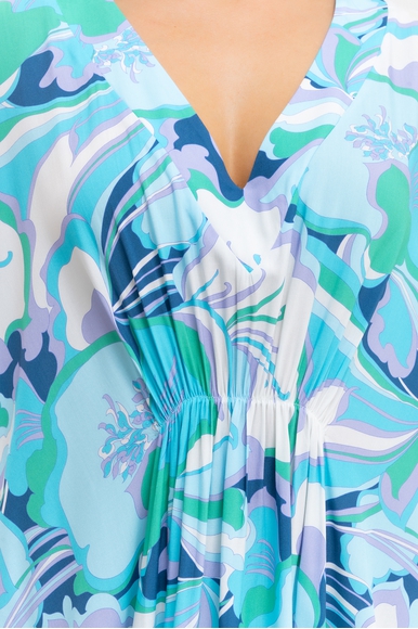 Длинное синие пляжное платье Melissa Odabash Frederica SS 24 купить в интернет-магазине Bestelle фото 4