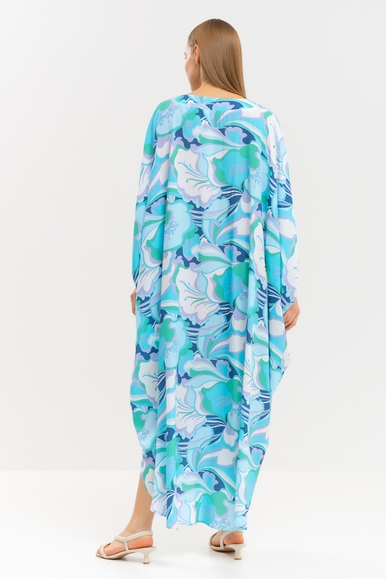 Длинное синие пляжное платье Melissa Odabash Frederica SS 24 купить в интернет-магазине Bestelle фото 2