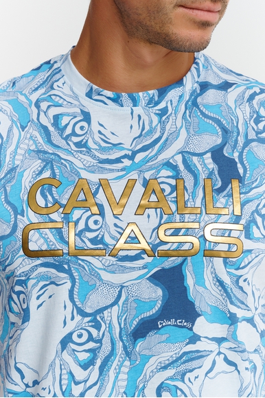  Мужская хлопковая футболка  Cavalli Class CLL2MTS05 купить в интернет-магазине Bestelle фото 4