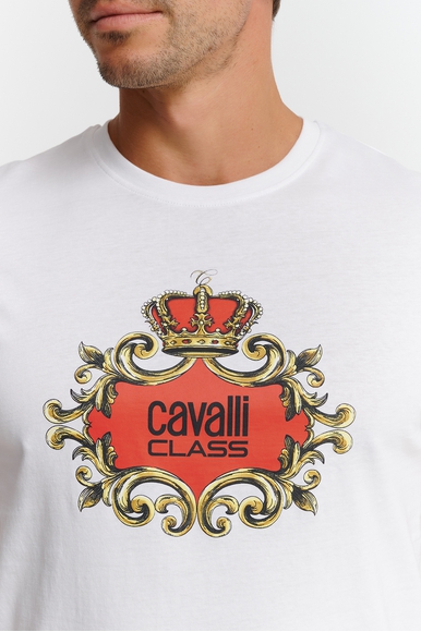  Мужская хлопковая футболка  Cavalli Class CLL2MTS02 купить в интернет-магазине Bestelle фото 4