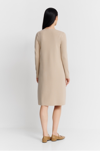 Бежевое платье миди Max Mara Leisure GETTONE 242632601 купить в интернет-магазине Bestelle фото 2