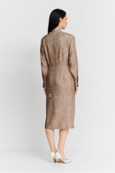  Длинное шелковое платье  Max Mara Leisure MELANIA 242622603 купить в интернет-магазине Bestelle фото 3
