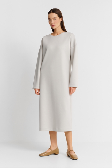 Длинное платье жемчужного цвета Max Mara Leisure BRAIDA 242662610 купить в интернет-магазине Bestelle фото 2
