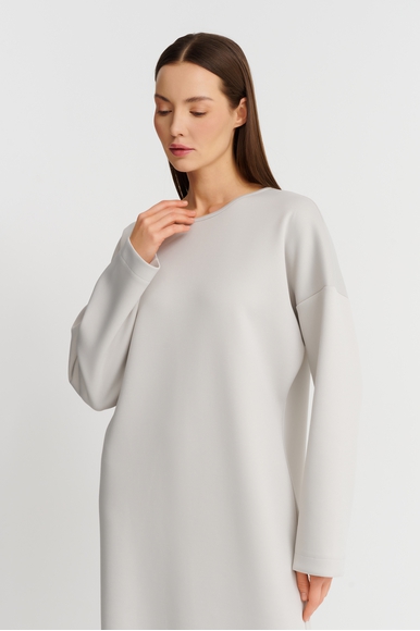 Длинное платье жемчужного цвета Max Mara Leisure BRAIDA 242662610 купить в интернет-магазине Bestelle фото 4