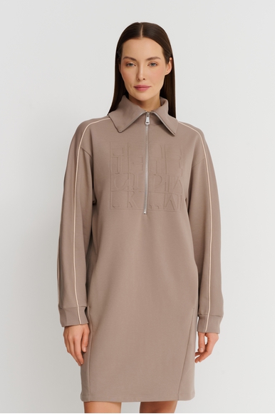 Короткое бежевое платье  Max Mara Leisure VELLO 242662604 купить в интернет-магазине Bestelle фото 3