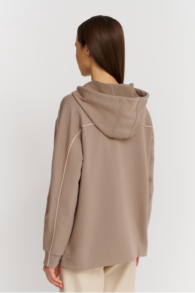Женское бежевое худи  Max Mara Leisure ALBORE 242692601 купить в интернет-магазине Bestelle фото 3