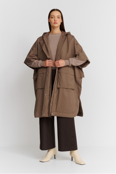 Женский коричневый плащ  Max Mara Leisure MARATEA 242673601 купить в интернет-магазине Bestelle фото 2