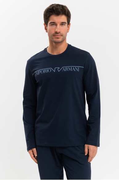  Мужская хлопковая пижама с брюками  Emporio Armani 1120334F516 купить в интернет-магазине Bestelle фото 2