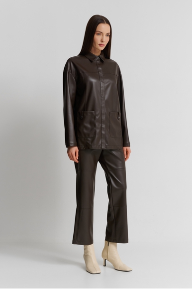  Женский коричневый жакет  Max Mara Leisure QUANTUM 242691604 купить в интернет-магазине Bestelle фото 4