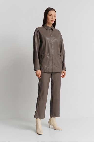 Женский коричневый жакет  Max Mara Leisure QUANTUM 242691604 купить в интернет-магазине Bestelle фото 4