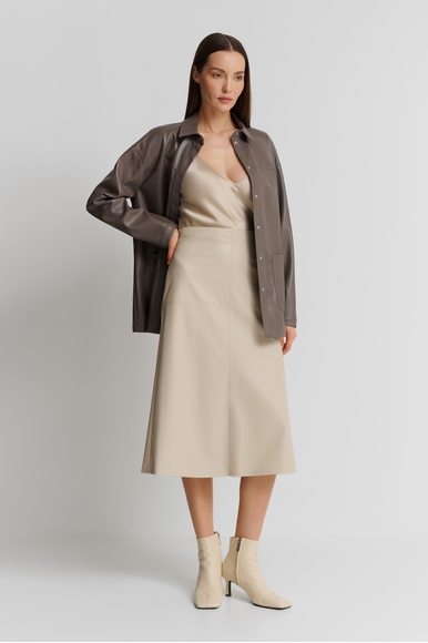 Бежевая юбка миди Max Mara Leisure SCILLI 242677602 купить в интернет-магазине Bestelle фото 3