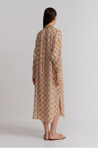  Женский длинный халат на пуговицах  DKNY YI20019 купить в интернет-магазине Bestelle фото 2