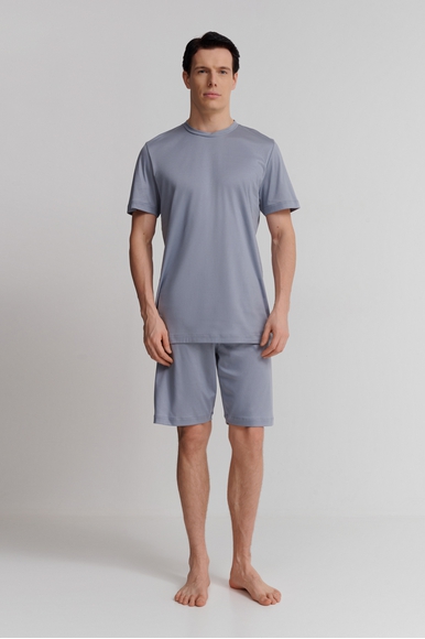  Мужская хлопковая пижама с шортами  Zimmerli 28641102 купить в интернет-магазине Bestelle фото 1