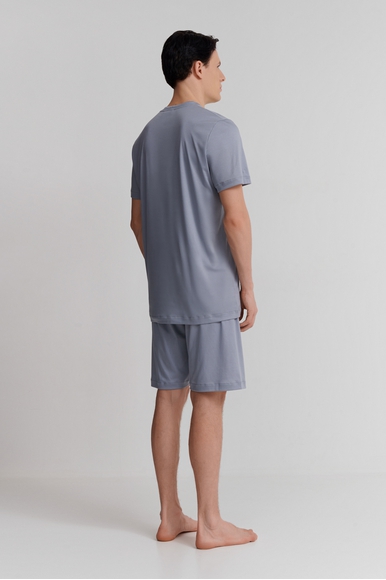  Мужская хлопковая пижама с шортами  Zimmerli 28641102 купить в интернет-магазине Bestelle фото 2