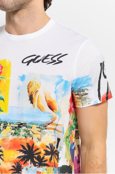  Мужская хлопковая футболка  Guess M3YI64K9RM1 купить в интернет-магазине Bestelle фото 4