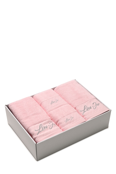 Набор из 5 розовых полотенец 55x105, 100x150, 38x59 см LIU JO LB933B купить в интернет-магазине Bestelle фото 6