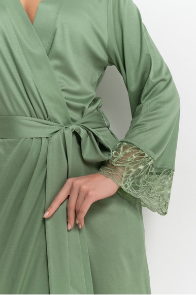  Женский длинный халат  Hanro 074992 купить в интернет-магазине Bestelle фото 3