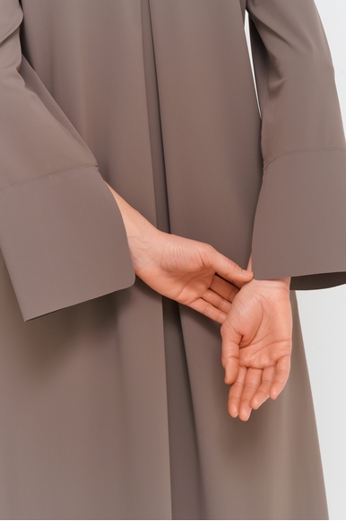 Коричневое платье миди MM by MaxMara RAPACE 251662106 купить в интернет-магазине Bestelle фото 4