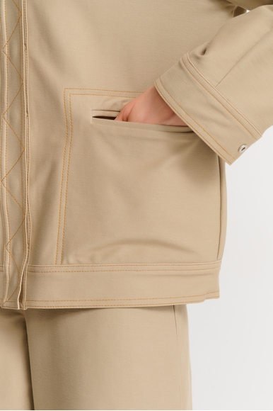 Женский песочный жакет  MM by MaxMara LEPRE 251691101 купить в интернет-магазине Bestelle фото 5