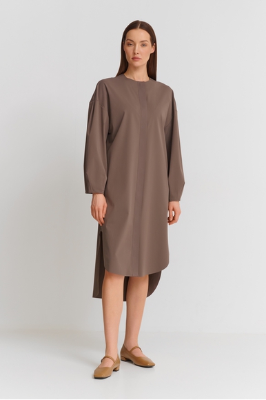 Коричневое платье миди MM by MaxMara DRINA 251662105 купить в интернет-магазине Bestelle фото 1