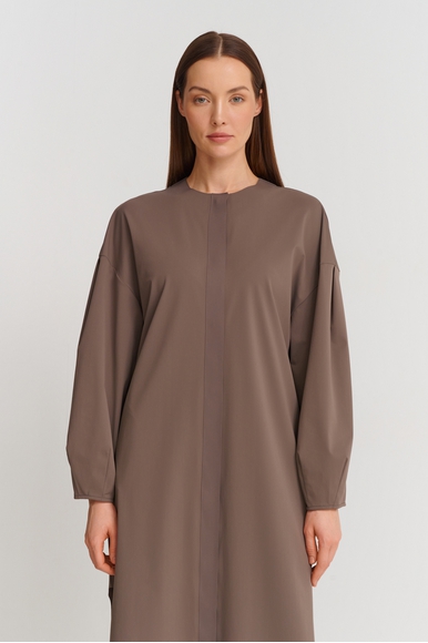 Коричневое платье миди MM by MaxMara DRINA 251662105 купить в интернет-магазине Bestelle фото 4