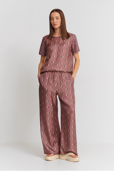 Женские широкие шелковые брюки MM by MaxMara BOA 251613102 купить в интернет-магазине Bestelle фото 3