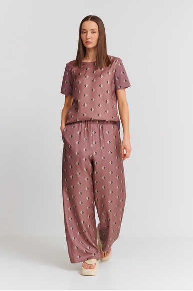 Женские широкие шелковые брюки MM by MaxMara BOA 251613102 купить в интернет-магазине Bestelle фото 4