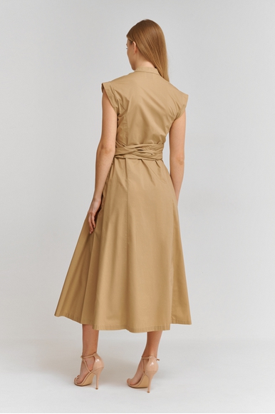 Длинное песочное платье  BALLANTYNE BLD166 UCT1D купить в интернет-магазине Bestelle фото 2