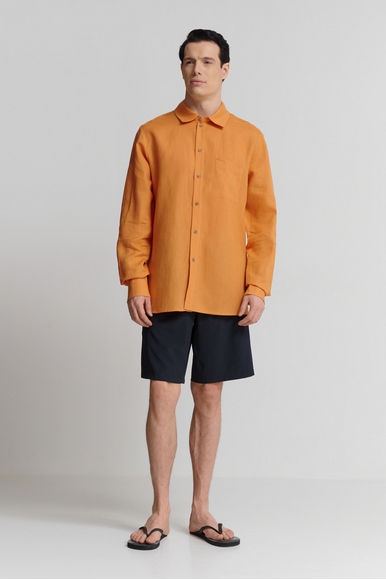 Оранжевая мужская рубашка  Shan 62536-83 купить в интернет-магазине Bestelle фото 3