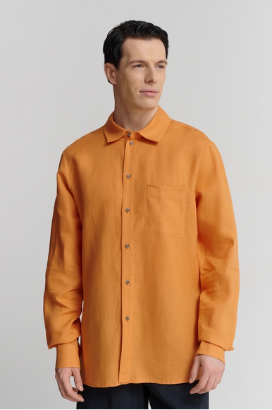 Оранжевая мужская рубашка  Shan 62536-83 купить в интернет-магазине Bestelle фото 1