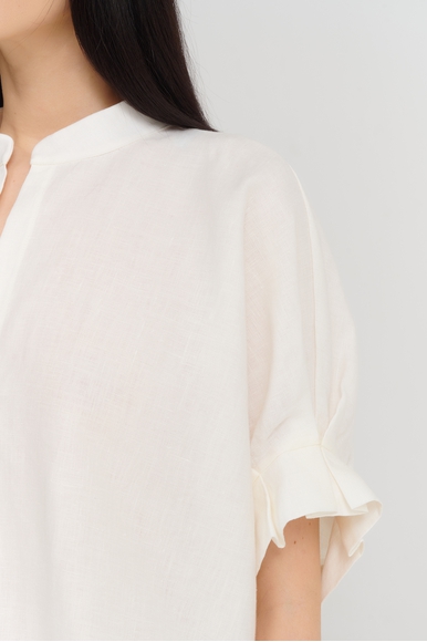 Ванильная блузка из льна Shan 42536-60 купить в интернет-магазине Bestelle фото 4